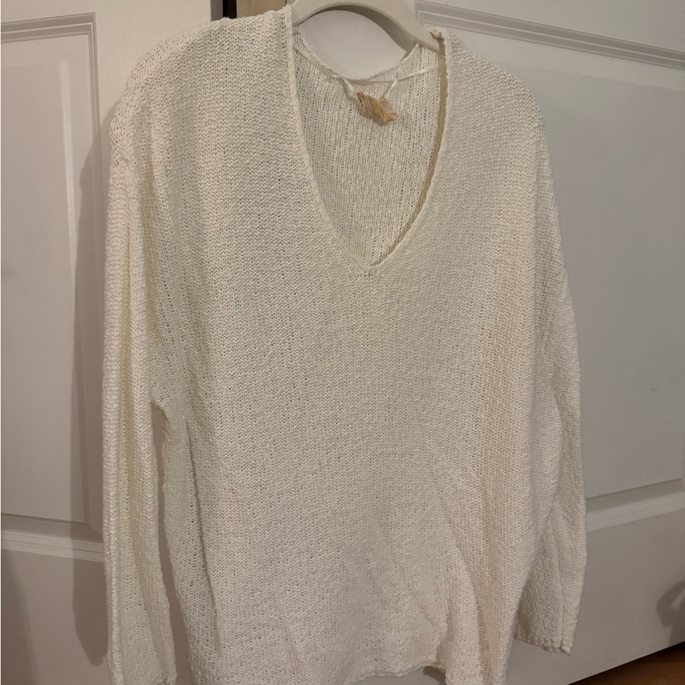 Urban Outfitters Cream V-Neck Sweater